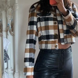 Topshop Miss Selfridge Plaid Jacket from London